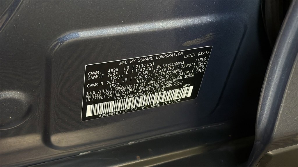 Used 2018 Subaru Outback 2.5i Limited image 37