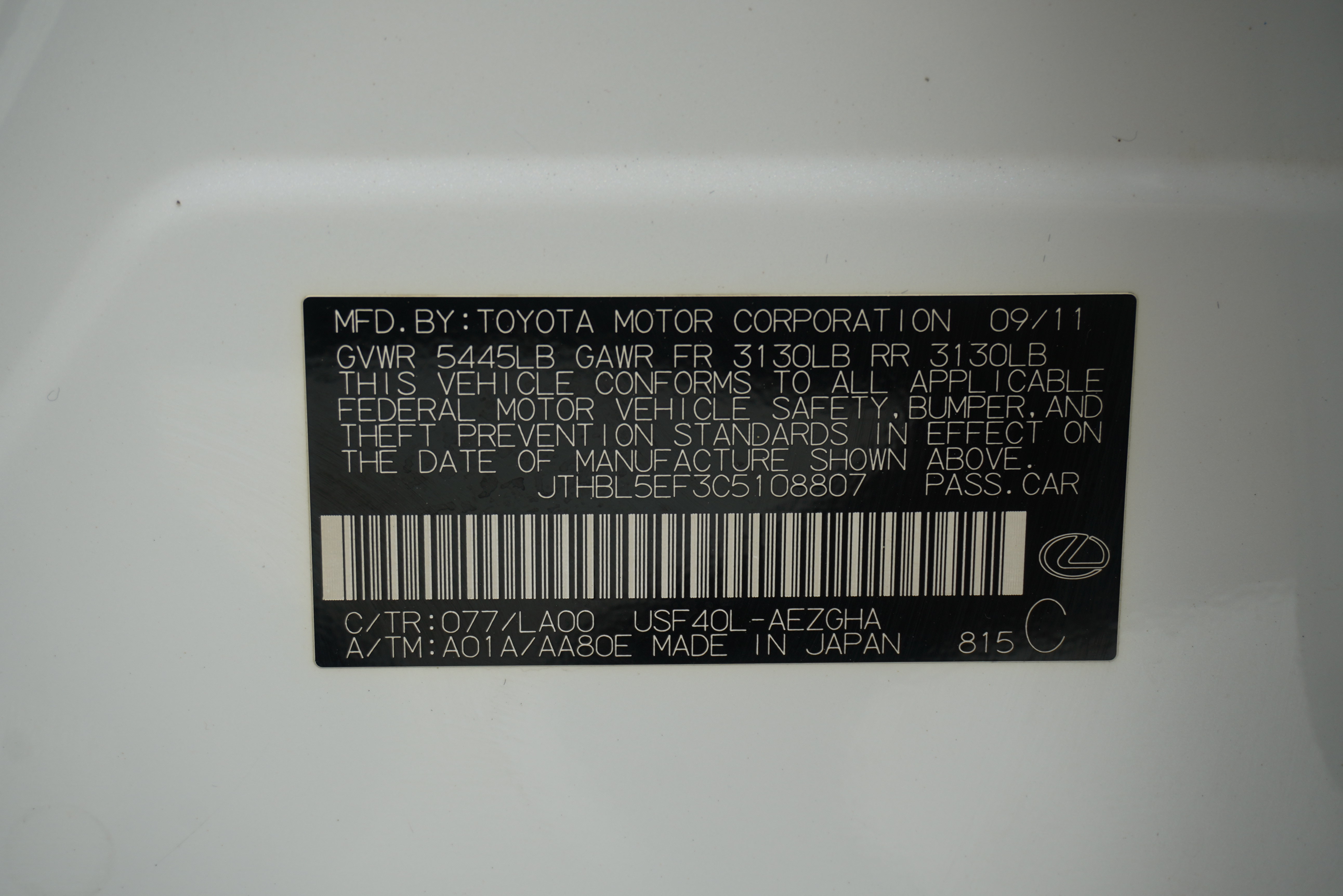 Used 2012 Lexus LS 460 w/ Luxury Value Edition RWD image 35