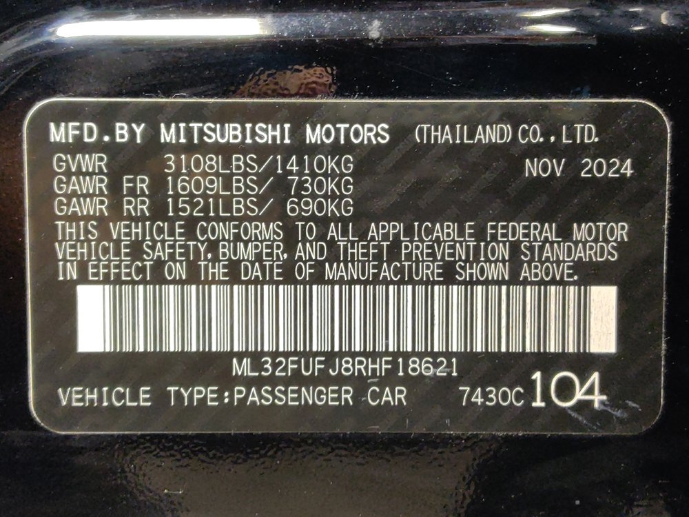 Used 2024 Mitsubishi Mirage G4 Black Edition FWD image 33