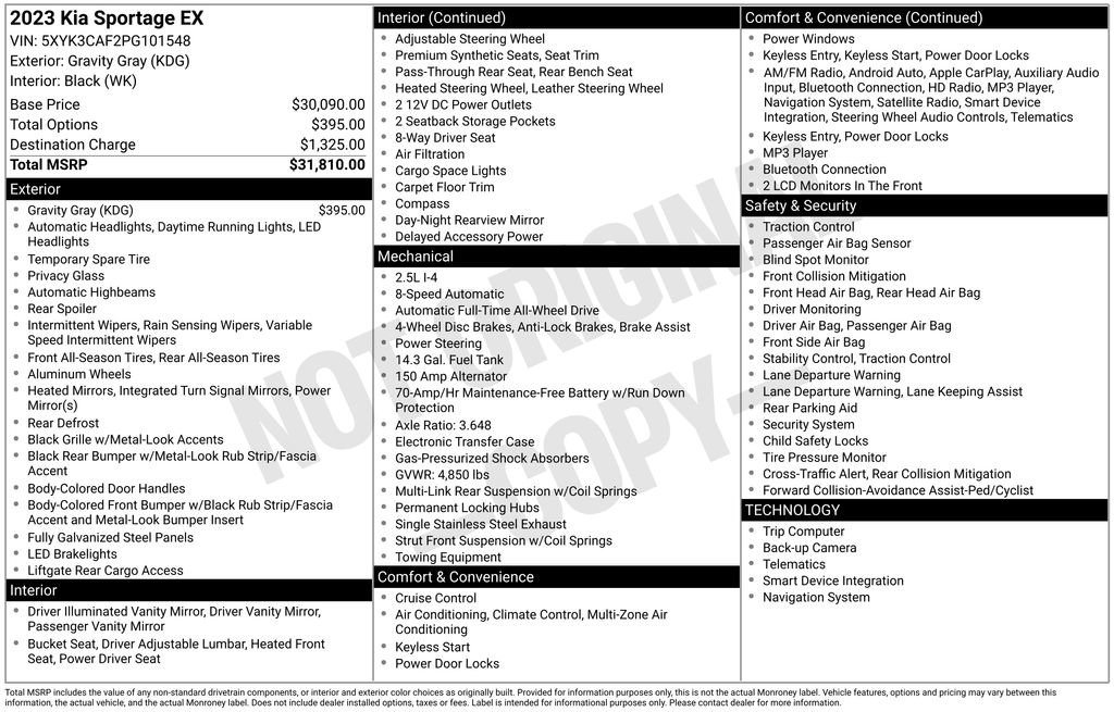 Certified 2023 Kia Sportage EX image 32