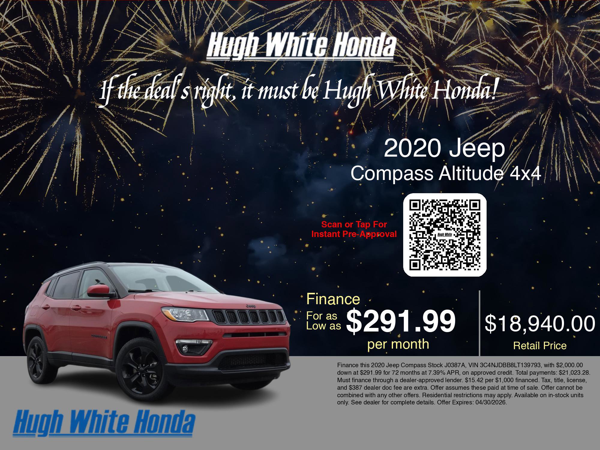 Used 2020 Jeep Compass Latitude image 3