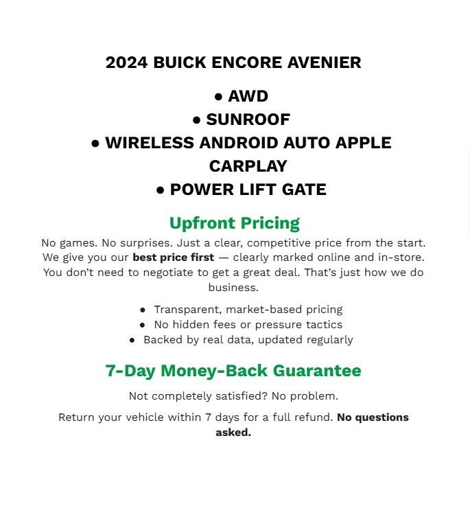 Used 2024 Buick Encore GX Avenir w/ Avenir Convenience Package image 2