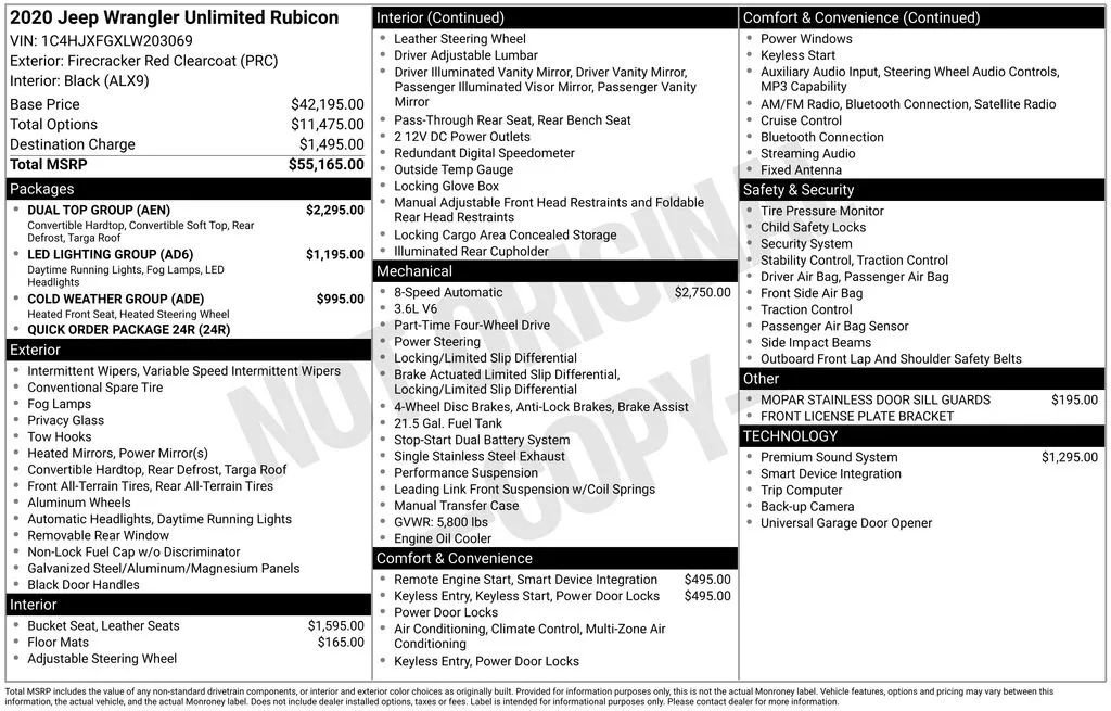 Used 2020 Jeep Wrangler Unlimited Rubicon w/ Dual Top Group image 30