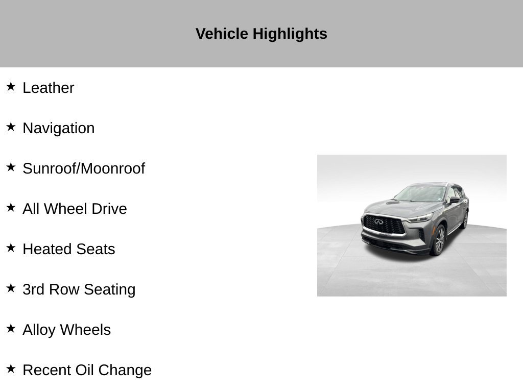 Used 2023 INFINITI QX60 Sensory w/ Cargo Package AWD/4WD image 9