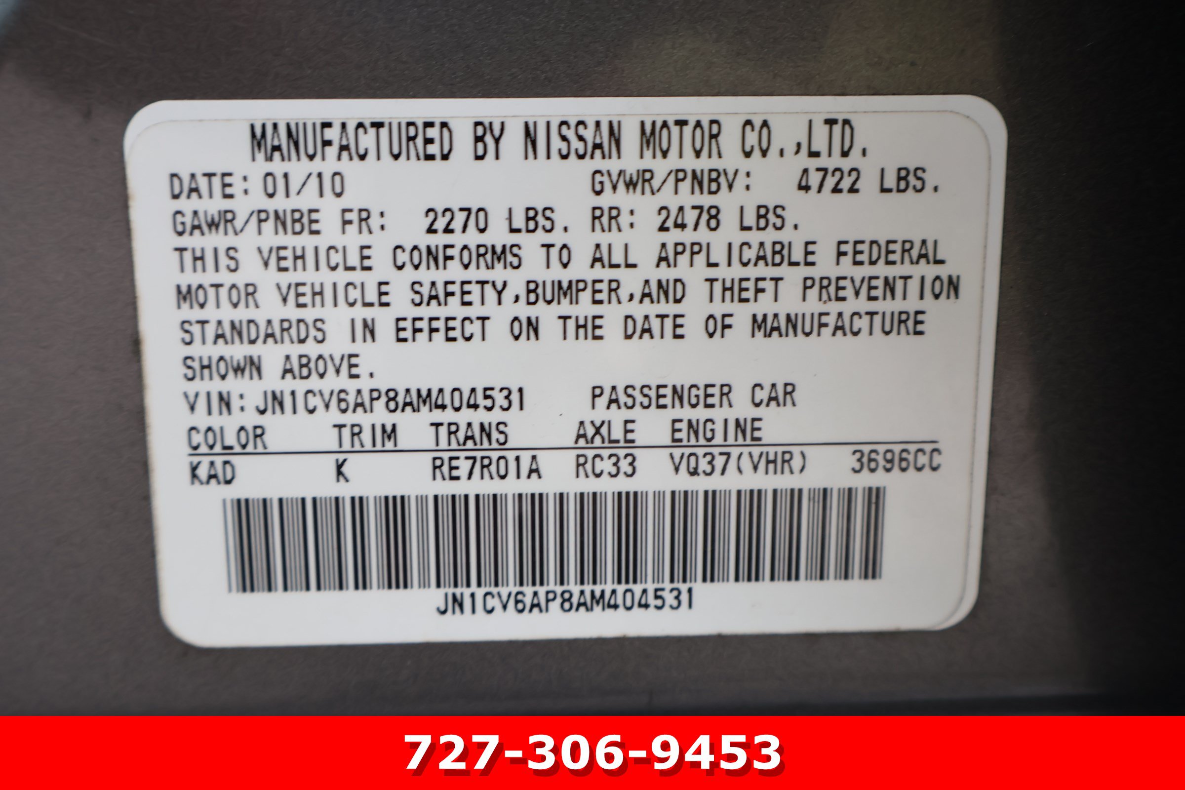 Used 2010 INFINITI G37 Journey w/ Premium Pkg RWD image 29