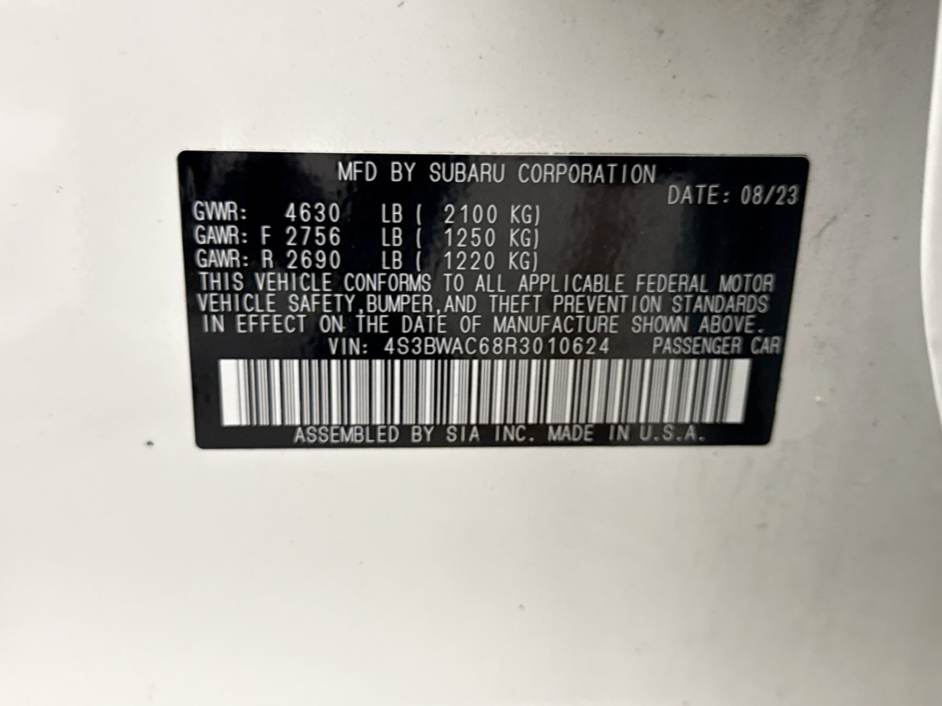 Used 2024 Subaru Legacy Premium AWD/4WD image 12