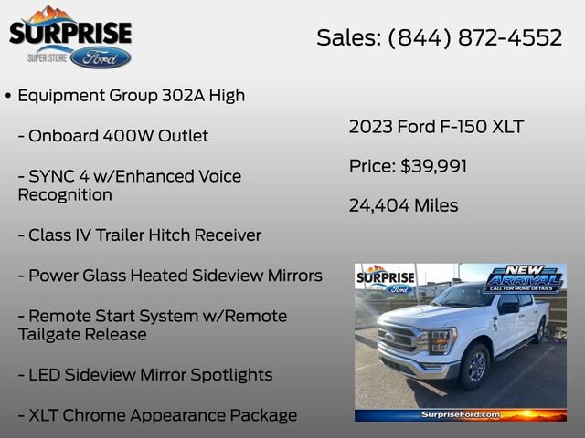 Used 2023 Ford F150 XLT w/ Equipment Group 302A High RWD image 7