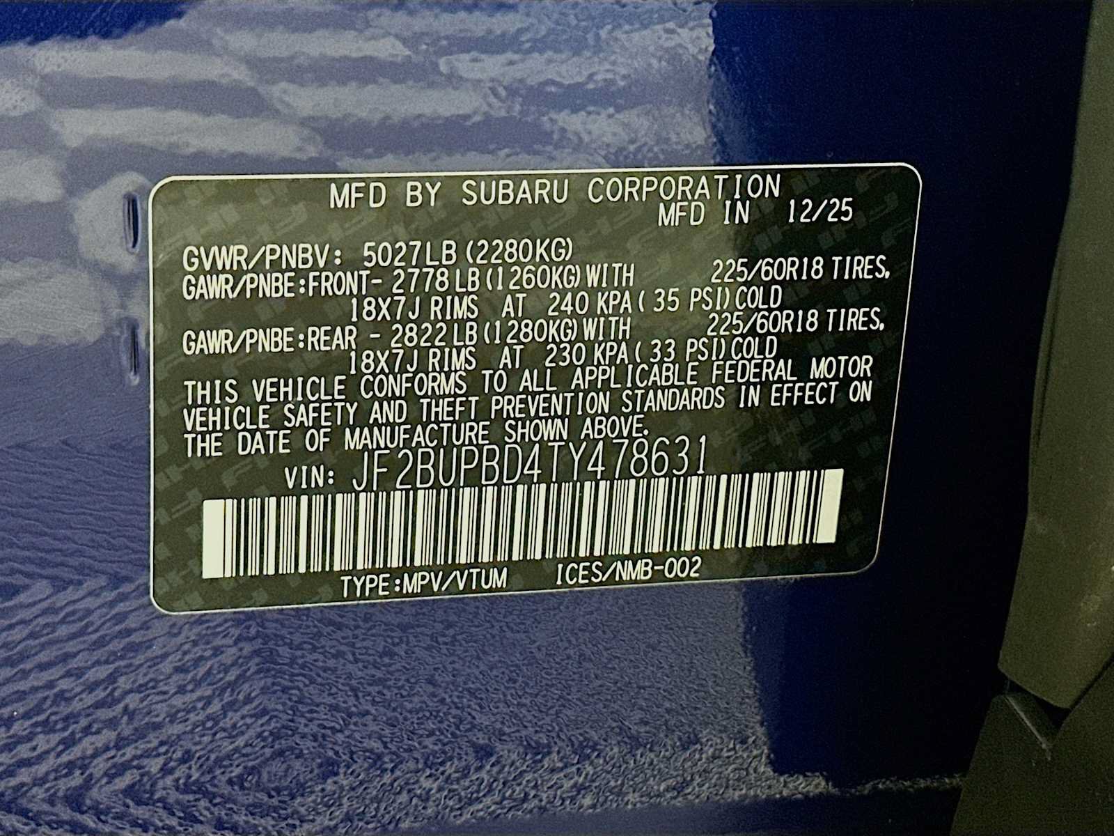 Certified 2026 Subaru Outback Premium AWD/4WD image 31