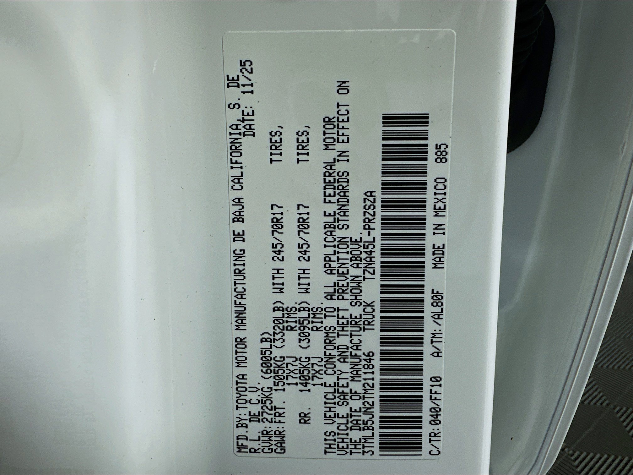 New 2026 Toyota Tacoma TRD Sport image 12