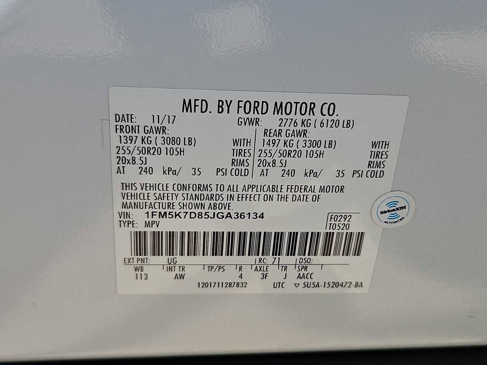 Used 2018 Ford Explorer XLT w/ Equipment Group 202A FWD image 35