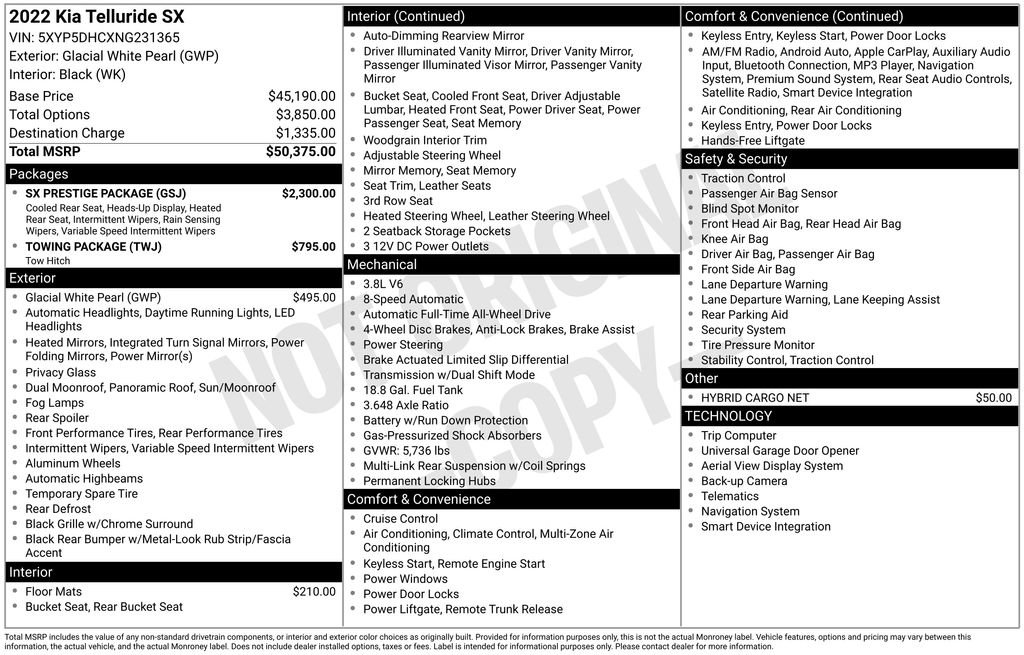 Used 2022 Kia Telluride SX w/ SX Prestige Package image 28