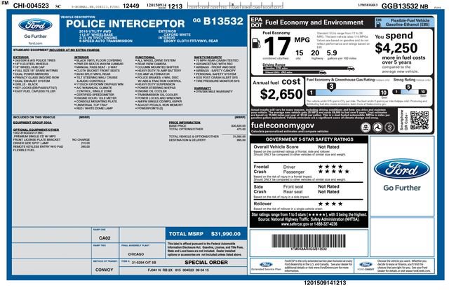 Used 2016 Ford Explorer 4WD Police Interceptor image 7