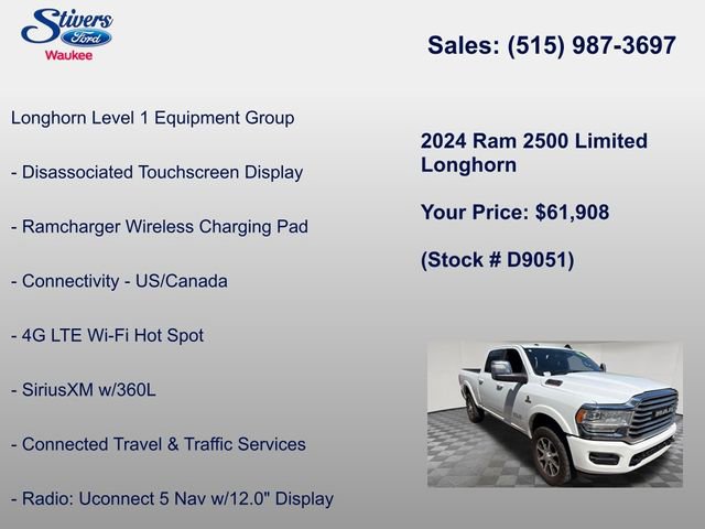 Used 2024 RAM 2500 Limited w/ Safety Group AWD/4WD image 13