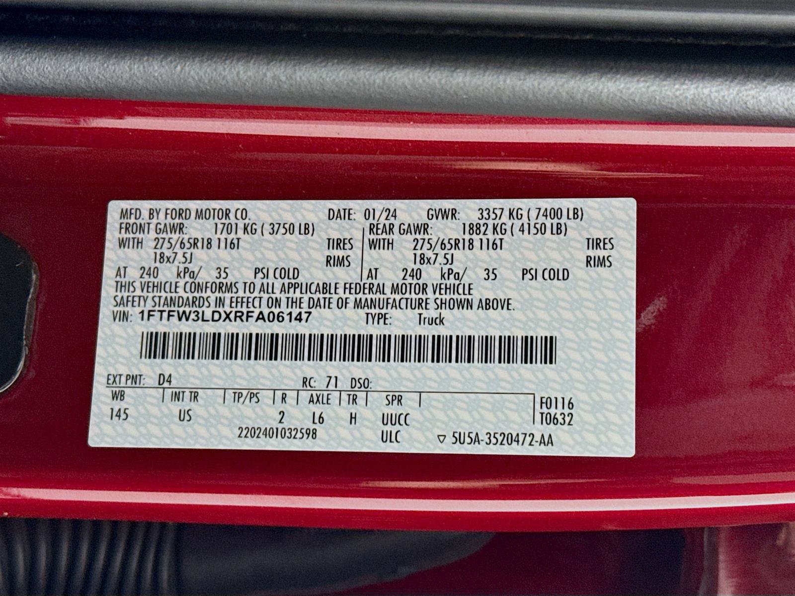 Used 2024 Ford F150 XLT w/ Equipment Group 302A MID image 33