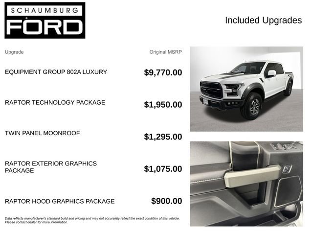 Used 2018 Ford F150 Raptor w/ Equipment Group 802A Luxury image 4