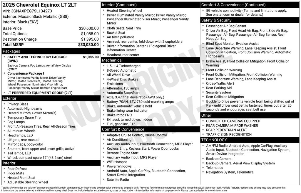 Used 2025 Chevrolet Equinox LT w/ Safety and Technology Package image 3