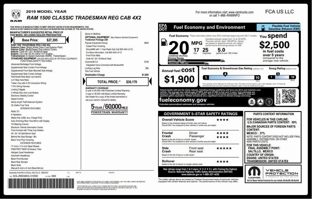 Used 2019 RAM 1500 Tradesman w/ Popular Equipment Group image 16