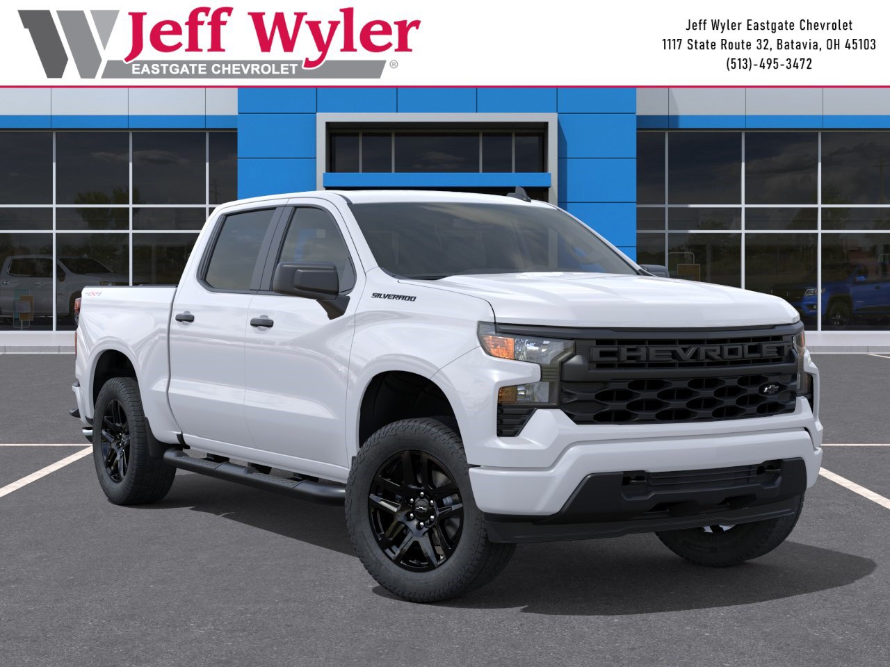 New 2026 Chevrolet Silverado 1500 Custom w/ Turbomax Blackout Package AWD/4WD image 8
