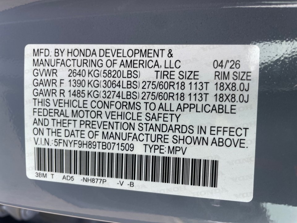 New 2026 Honda Passport RTL image 35