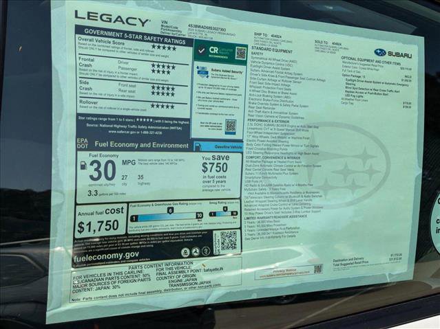 New 2025 Subaru Legacy Premium image 19