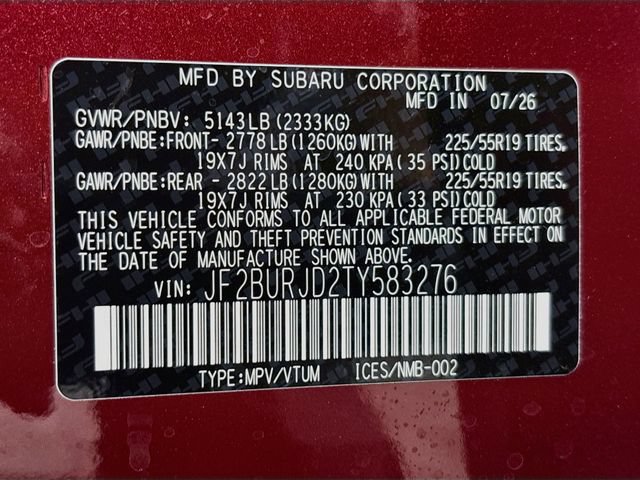 New 2026 Subaru Outback Touring XT AWD/4WD image 33