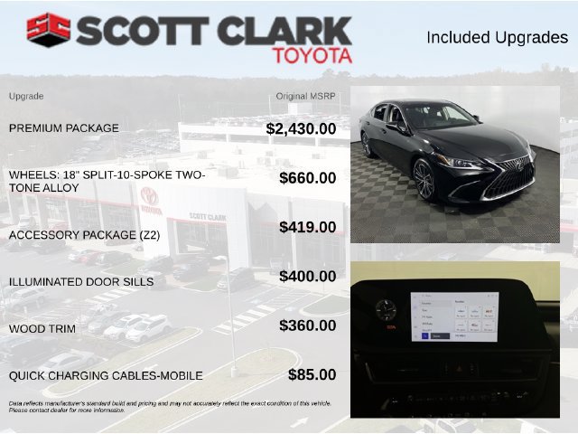 Used 2025 Lexus ES 350 w/ Premium Package FWD image 8