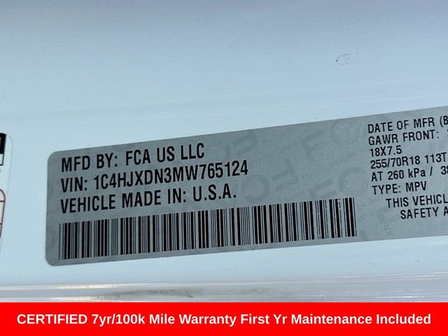 Certified 2021 Jeep Wrangler Unlimited Sport AWD/4WD image 31
