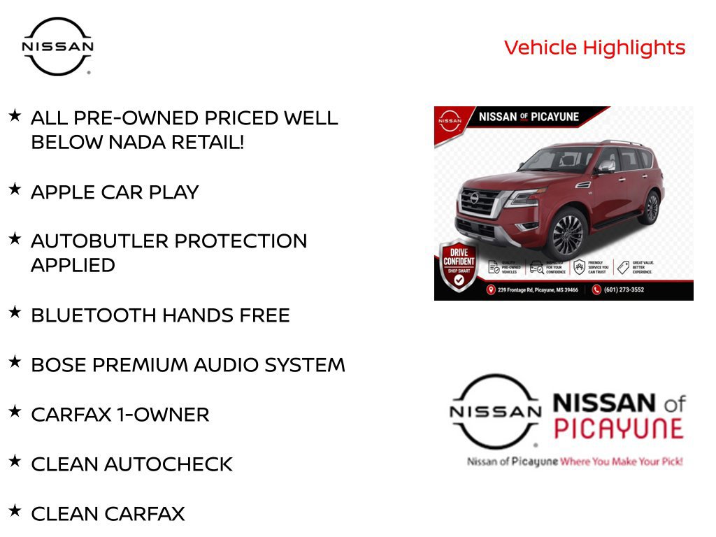 Certified 2023 Nissan Armada Platinum w/ Captain's Chairs Package RWD image 12