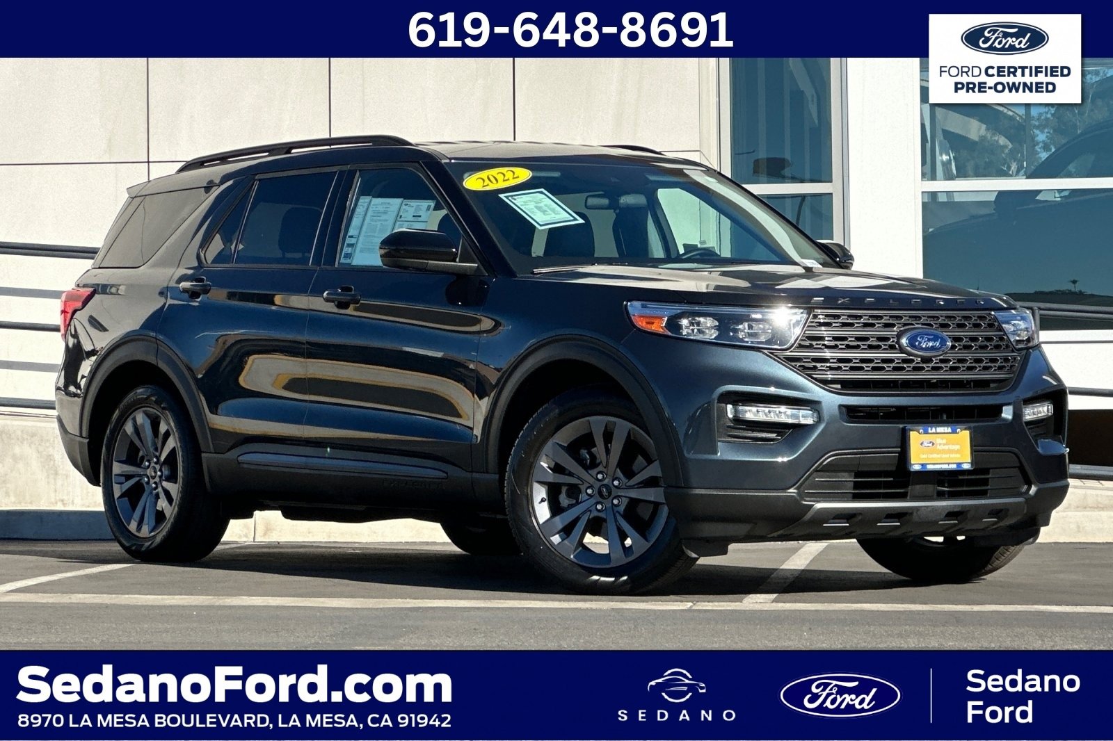 Certified 2022 Ford Explorer XLT w/ Equipment Group 202A image 1