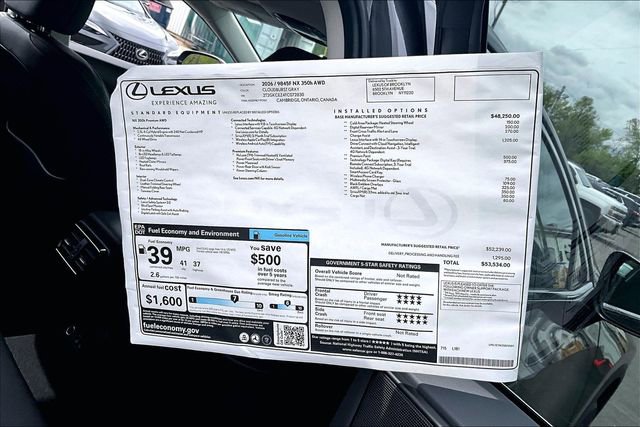 New 2026 Lexus NX 350h AWD w/ Premium Package image 14