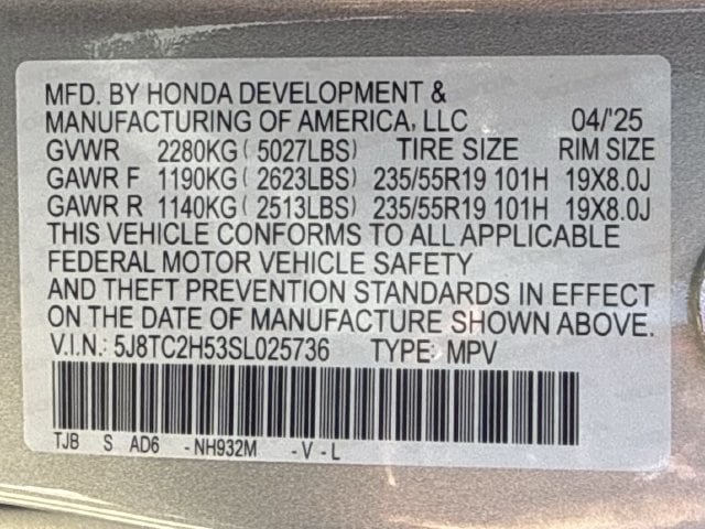 Certified 2025 Acura RDX w/ Technology Package AWD/4WD image 33