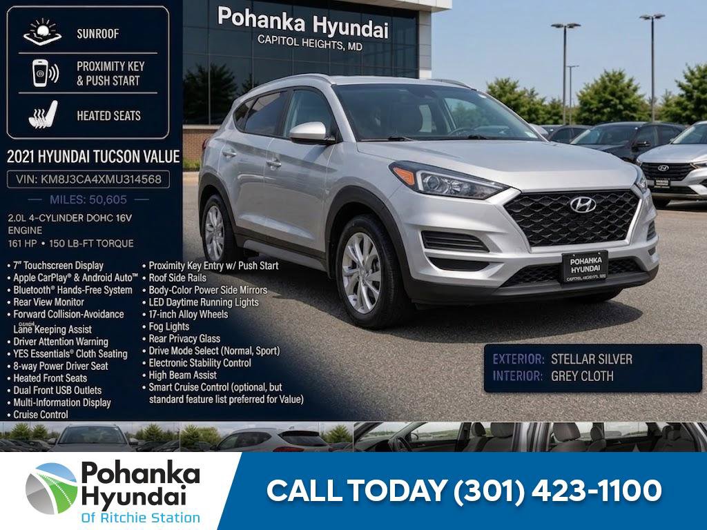 Certified 2021 Hyundai Tucson Value w/ Cargo Package