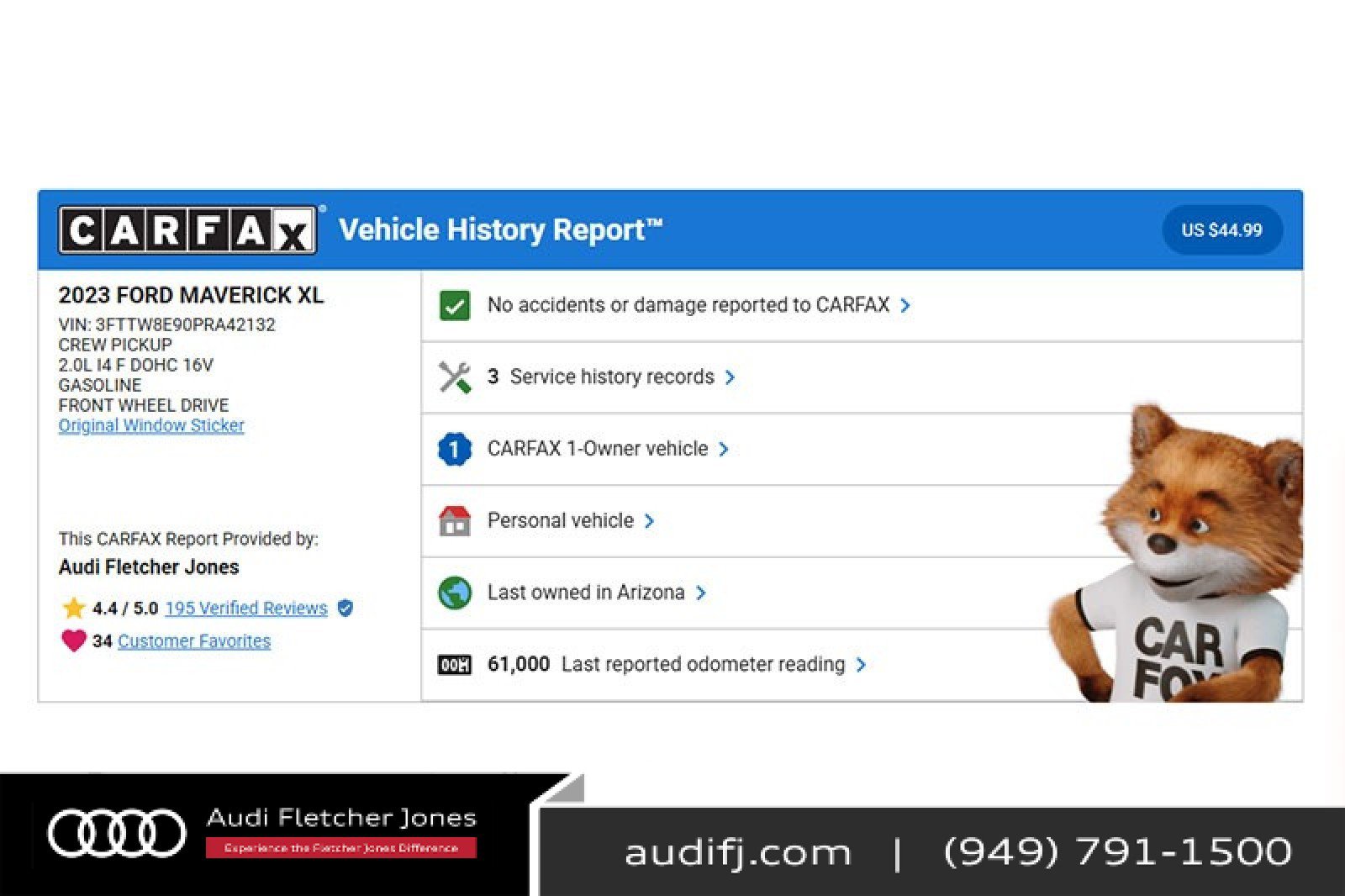 Used 2023 Ford Maverick XL image 2