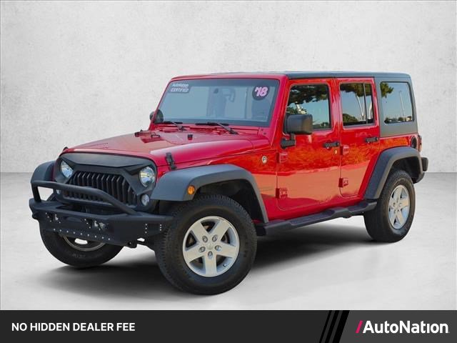 Used 2018 Jeep Wrangler Unlimited Sport S AWD/4WD image 1