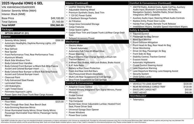New 2025 Hyundai Ioniq 6 SEL image 4
