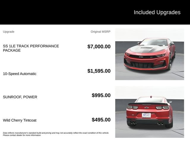 Used 2022 Chevrolet Camaro SS RWD image 9