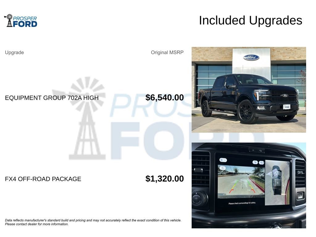 New 2025 Ford F150 Platinum w/ Equipment Group 702A High image 42