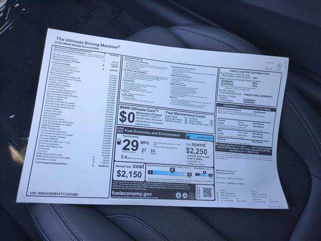New 2026 BMW M440i Convertible w/ Premium Package RWD image 18