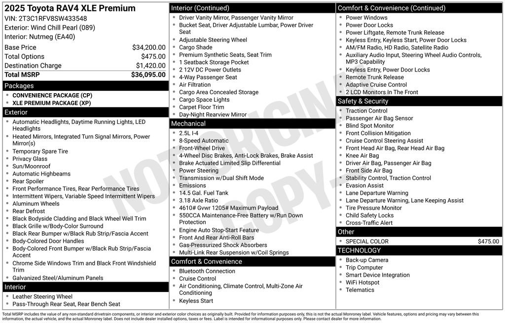 Used 2025 Toyota RAV4 XLE Premium FWD image 36