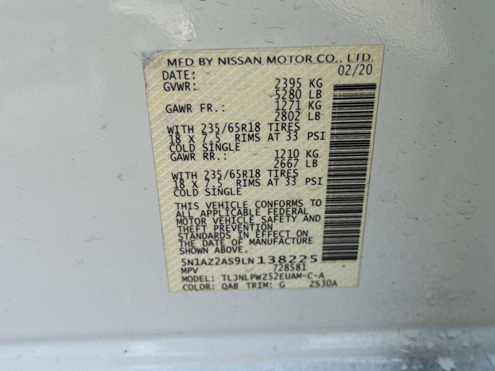 Used 2020 Nissan Murano S w/ Technology Package image 29