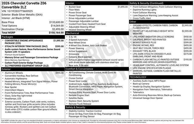 New 2026 Chevrolet Corvette Z06 image 46