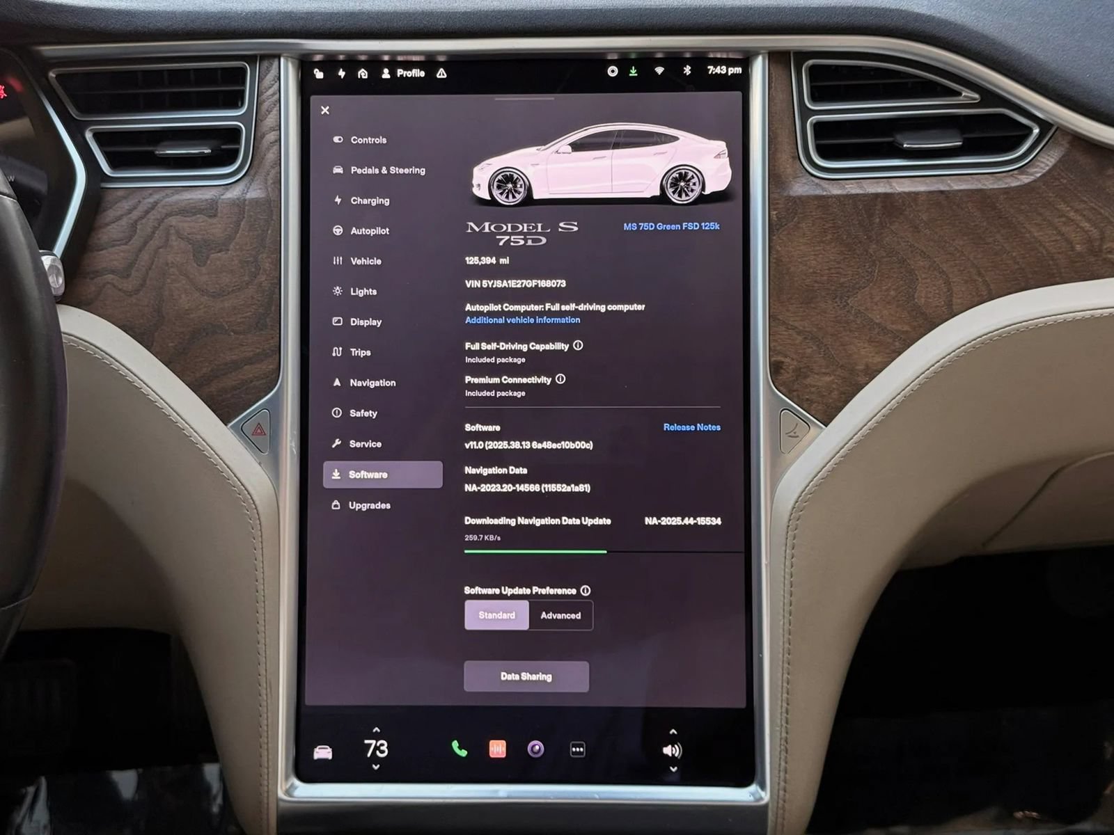 Used 2016 Tesla Model S 75D AWD/4WD image 13