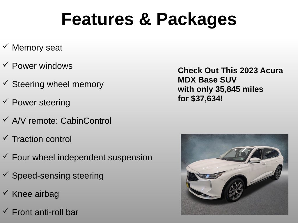 Used 2023 Acura MDX w/ Technology Package AWD/4WD image 16