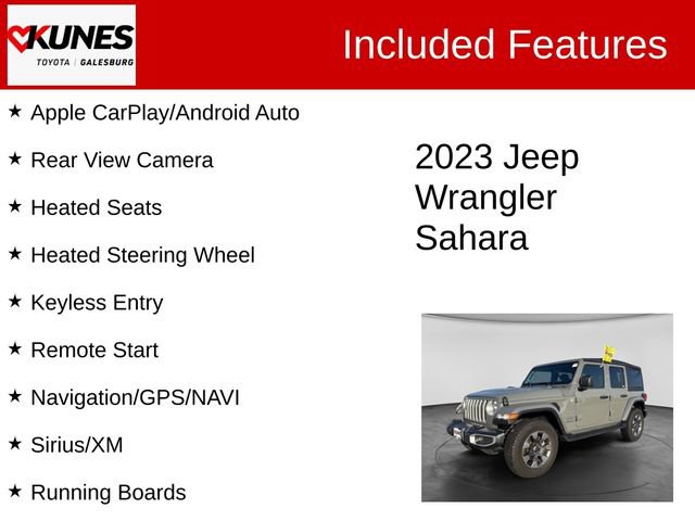 Used 2023 Jeep Wrangler Unlimited Sahara w/ Cold Weather Group AWD/4WD image 2