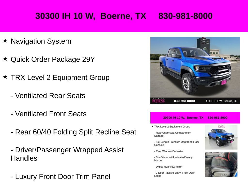 Used 2023 RAM 1500 TRX w/ TRX Level 2 Equipment Group AWD/4WD image 10