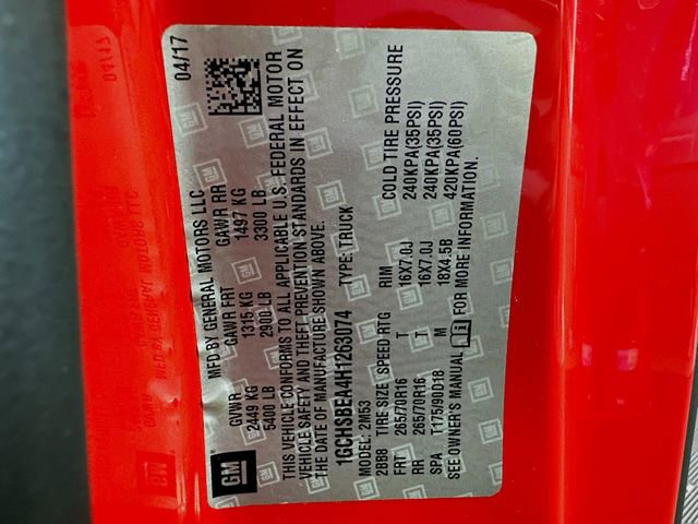 Used 2017 Chevrolet Colorado W/T w/ WT Convenience Package image 29