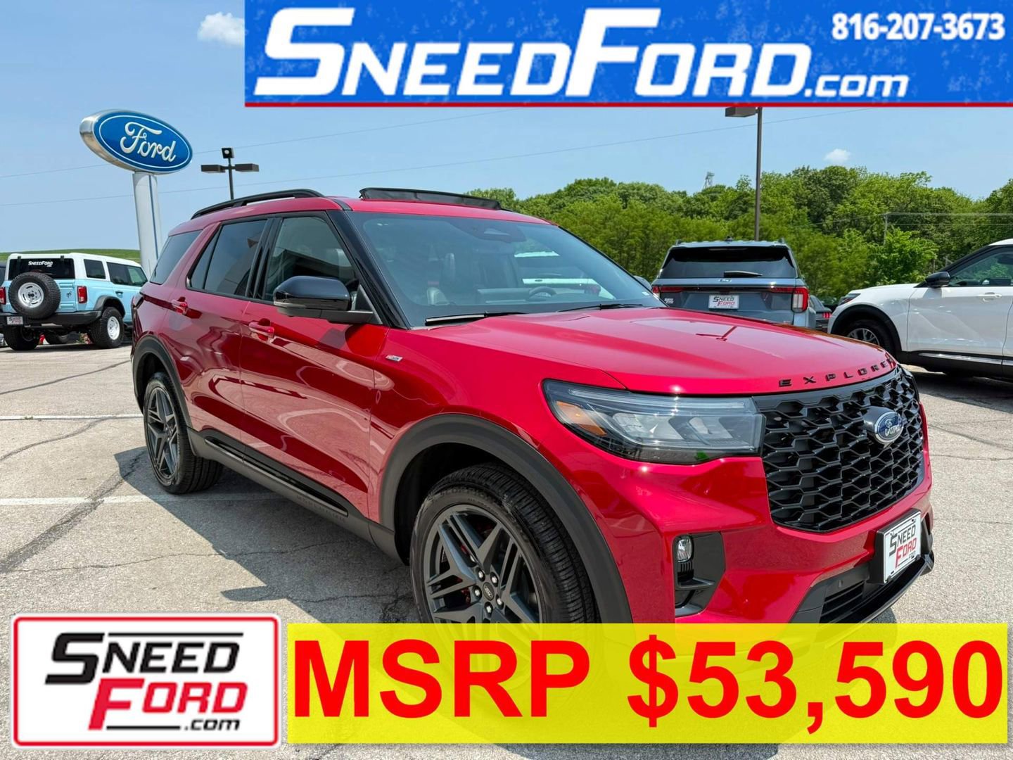 New 2025 Ford Explorer ST-Line w/ Premium Package