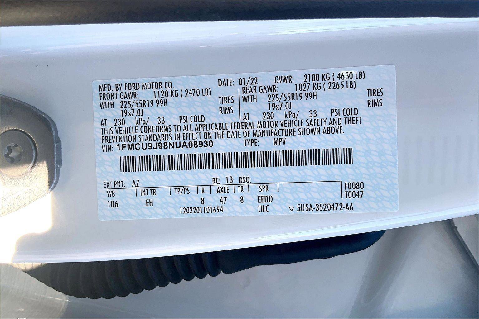 Used 2022 Ford Escape Titanium w/ Class II Trailer Tow Package image 35