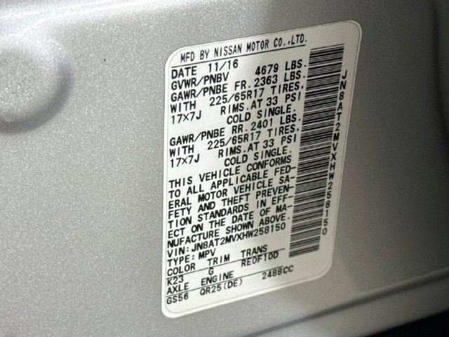 Used 2017 Nissan Rogue S AWD/4WD image 31