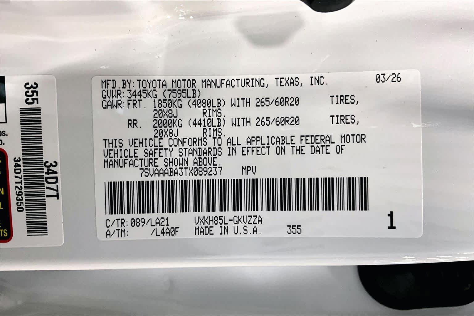 Certified 2026 Toyota Sequoia Platinum AWD/4WD image 34